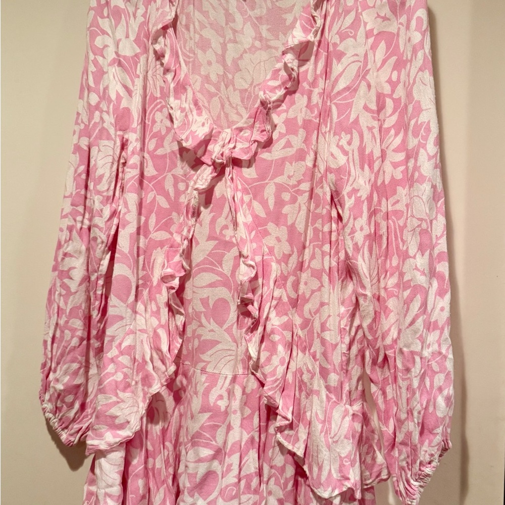 Free People Pink Floral Mini Dress